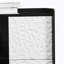 Buffet buffet, armoire de rangement noire avec portes rouges, 2 tiroirs au style de panneau unique-1037443058