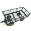 Chariot / chariot utilitaire robuste pour pelouse / jardin avec mailles latérales amovibles, capacité de 400 lb