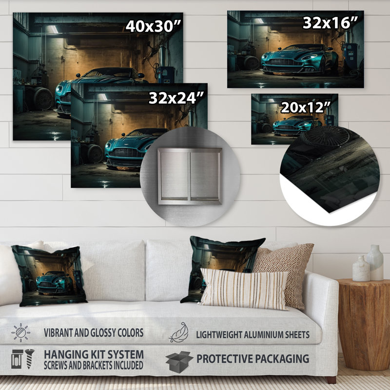 Décoration murale en métal moderne, H 16 po x l 32 po x P 1 po