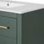 Meuble-lavabo en bois massif durable avec lavabo en céramique et beaucoup de rangement parfait pour les salles de bain modernes-835634566