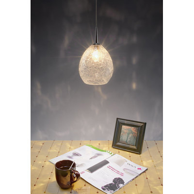 Luminaire suspendu simple en forme de larme à 1 lumière Vibe