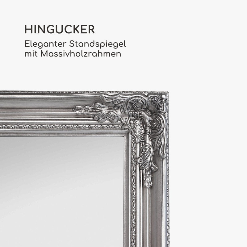 Solid Wood Rectangle Floor Mirror