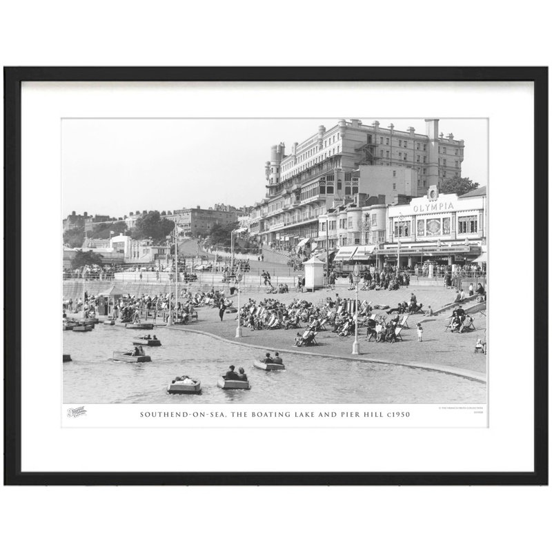 Southend-on-Sea, The Boating Lake And Pier Hill C1950 by Francis Frith - Single Picture Frame Print