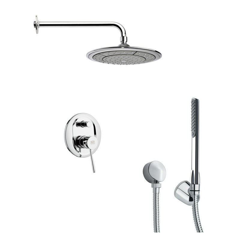 Système de douche complet à pression équilibrée avec valve brute Orsino