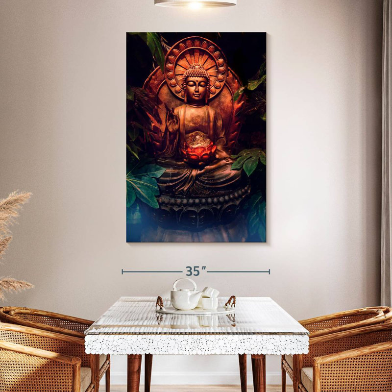 Adella Ornate Buddha Statue, 51" H x 34" W