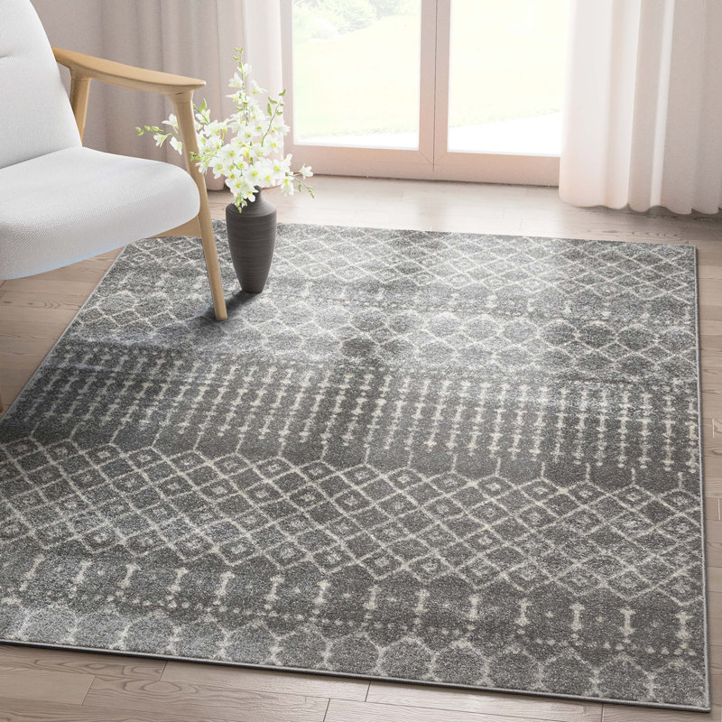  Tapis gris Mystic Colette, Rectangle 5 pi 3 po x 7 pi 3 po