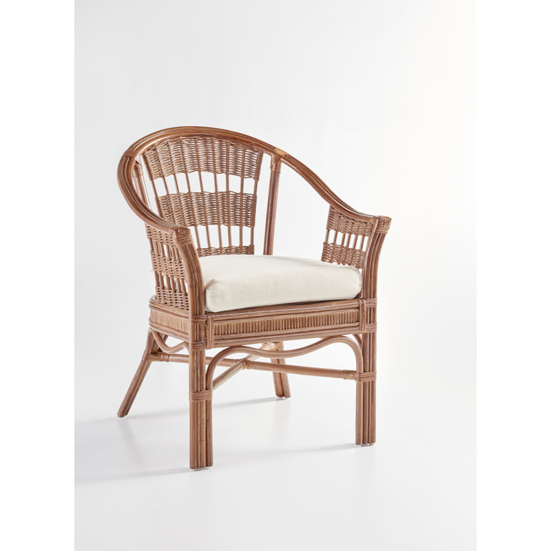 Wittig 16'' H Upholstered Armchair, Pecan, Success Fennel