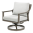 Vishali 1 Piece Outdoor Aluminum Patio Swivel Chair With Cushions
