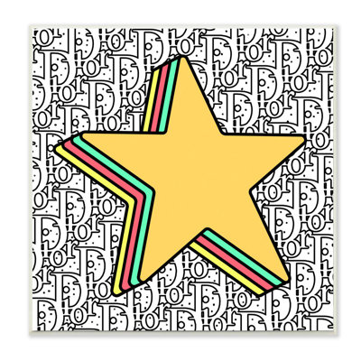 «Star Shape Pop Art over High Fashion» par Ziwei Li - impression d'art graphique