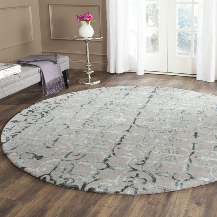 Budde Hand Tufted Wool Geometric Rug