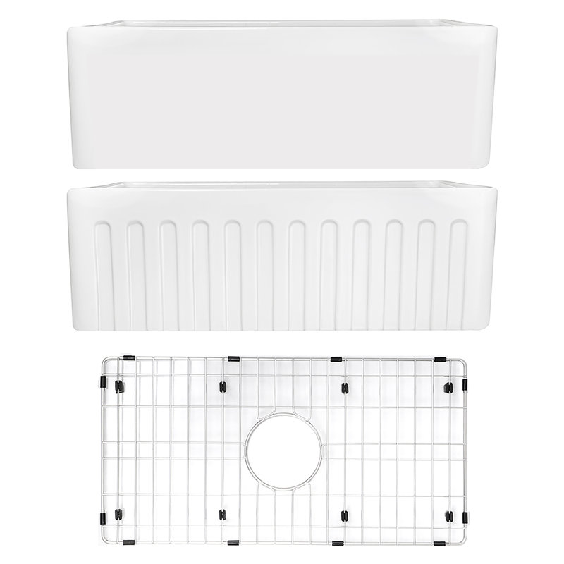 29.75'' L Single Basin Kitchen Sink