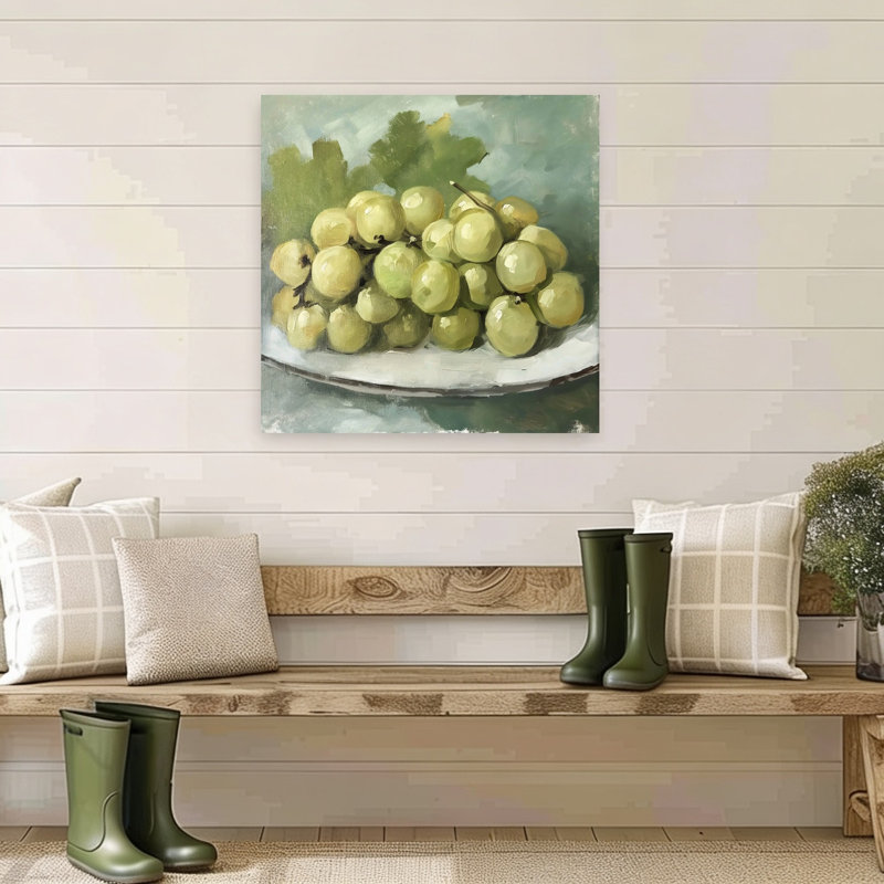 Assiette de raisins, art naturel classique, fruits et nature