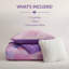 Ensembles de literie modernes, édredon mauve en polyester TG pour la maison
