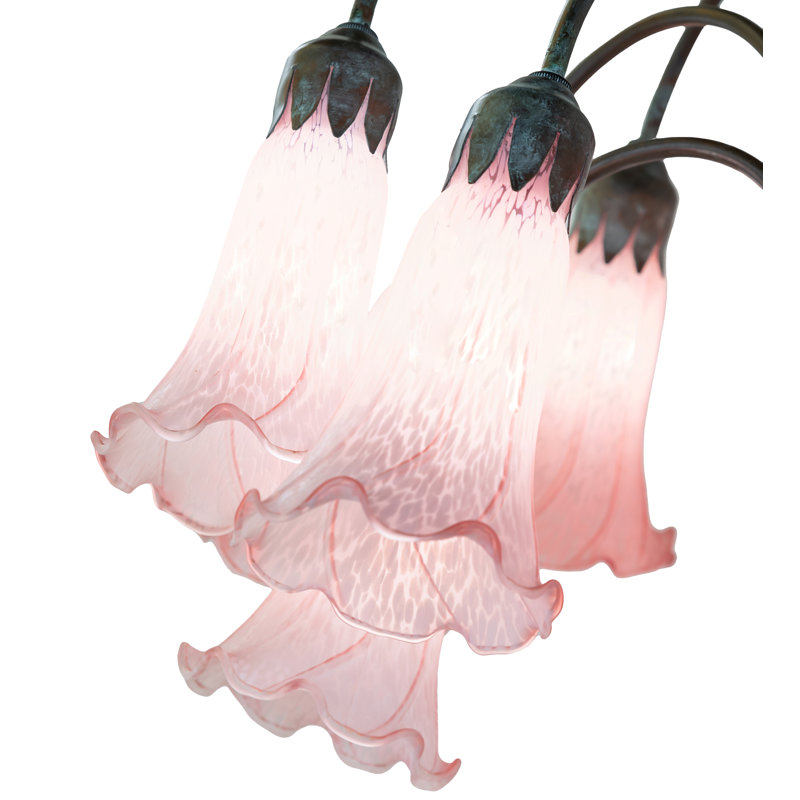 Meyda Tiffany & Stained Glass Tree Floor Lamp, Pink