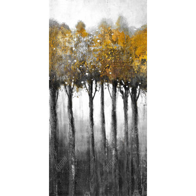 Illuminated forest - 15.75"x31.50" Desk mat