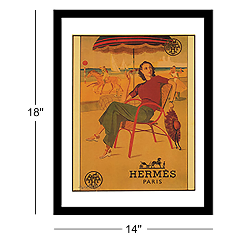 Paris Styling at the Beach - cadre photo, impression sur toile