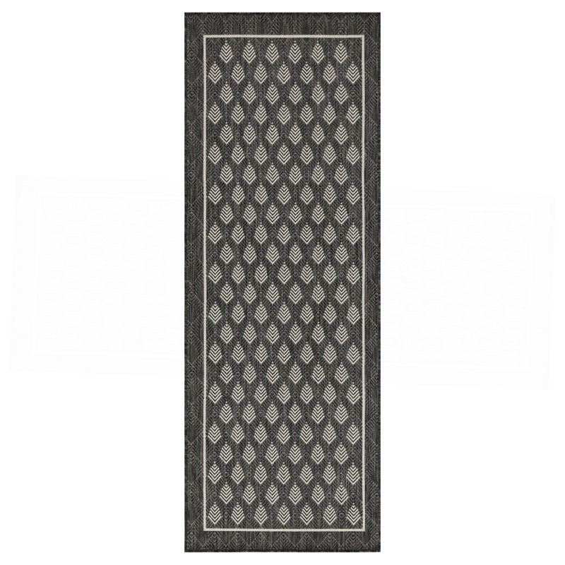 Anthracite Indoor/Outdoor Area Rug, Runner 2'7" x 7'3"