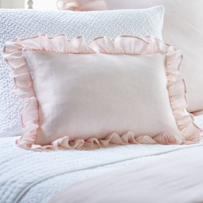 Verandah Feather Linen Throw Pillow