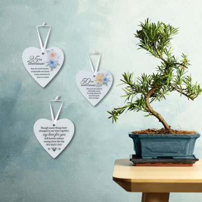 Ornement en verre My Love For Anniversary