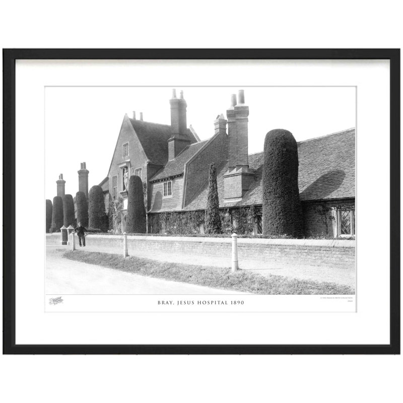 Bray, Jesus Hospital 1890 - Single Picture Frame Print, 45cm H X 60cm W x 2cm D