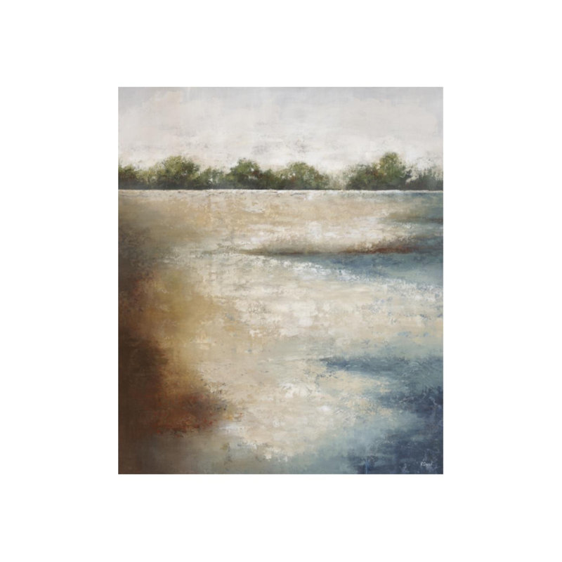 Reverant Coast Line Painting, Outdoor, 36" H x 30" W x 1.5" D