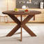 Table de cuisine moderne en cerisier moderne, convenant à différents styles de pièce, pouvant accueillir 5 personnes, matériau à haute résistance, capacité d'assemblage rapide de 300 lb, installation facile, espace pour les jambes maximisé