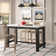 Kalb Marble Top Solid Wood Base Dining Table