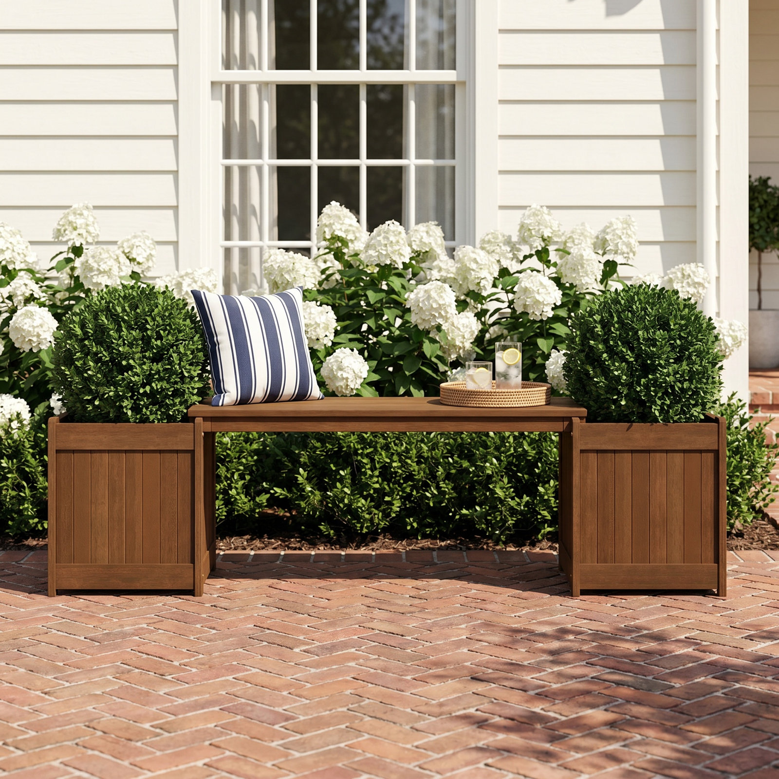 Arlen 72" Raised Garden Bed, Brown