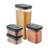 GF847080 Good Food in Partnership with TOWER 4 Piece Food Storage Set, Airtight Lids, Stackable Design, 1x Large, 1x Medium, 2 x Small, Transparent