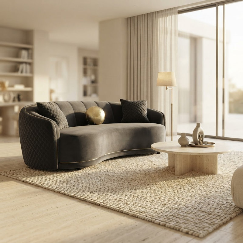 Upholstered 91.5 " Sofa