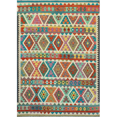 Flatweave Ulbolsyn Turquoise Rug