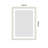 LED Bathroom Mirror with Front-lit, 3 Colors Temperature & Dimmable Light-93928841-122873533