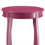 Table d'appoint mauve avec tablette inférieure