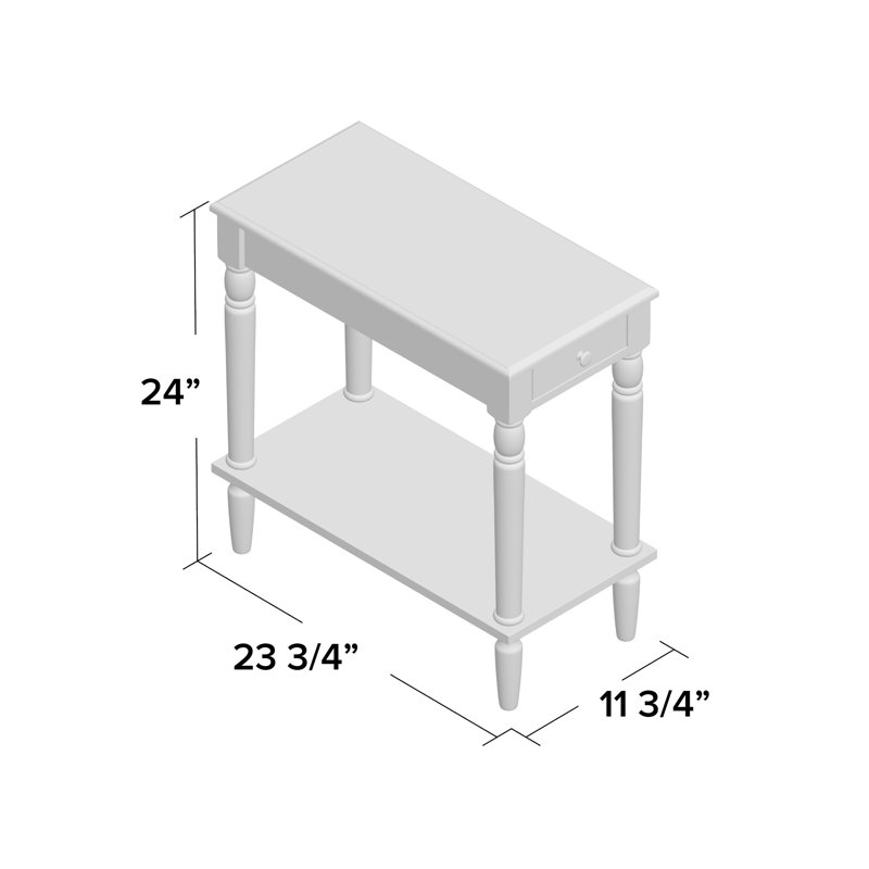 Mayall End Table with Storage, Black