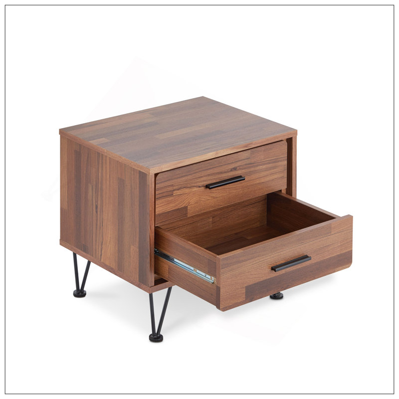 Table d'appoint Deoss, Noyer
