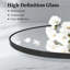 Oval Aluminum Frame Wall Mirror-1524861087
