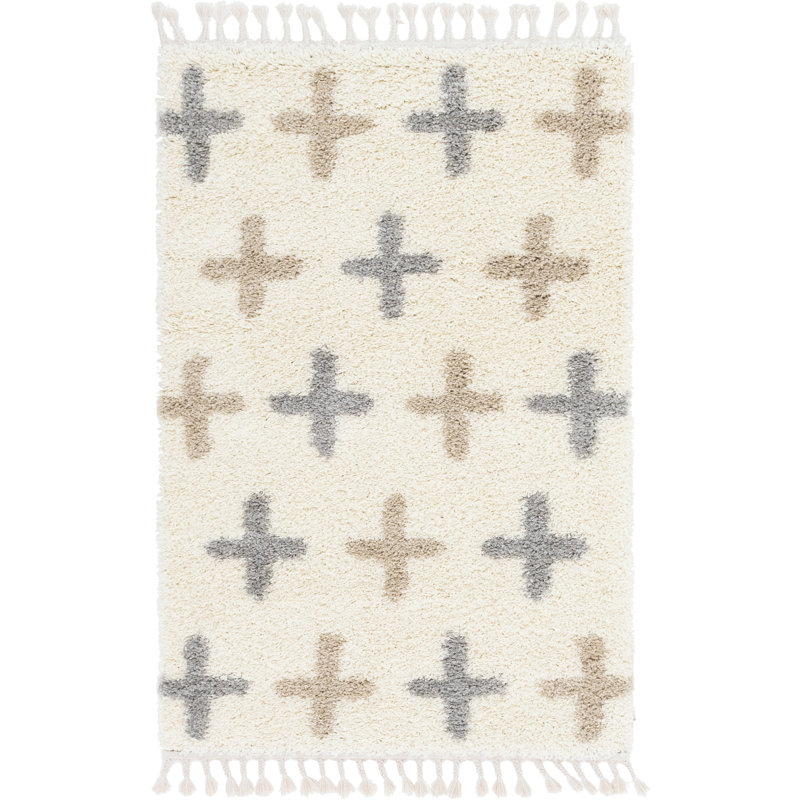 Mitzy Geometric Indoor Rug, Rectangle 4'1" x 6'1"
