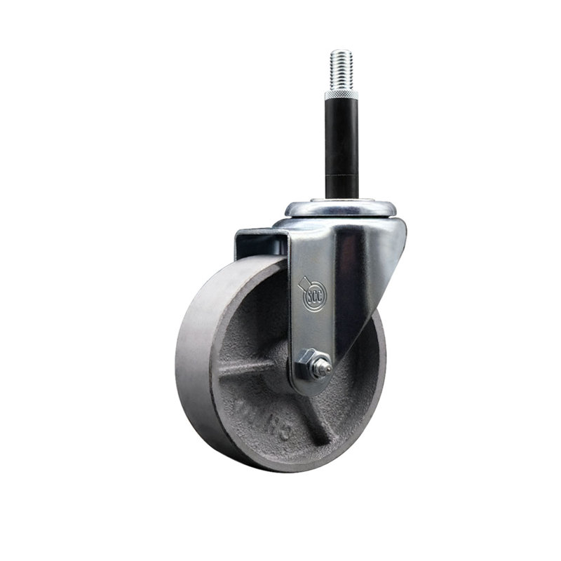 Roue semi-pivotante en acier semi-pivotante 3/4 po SCC