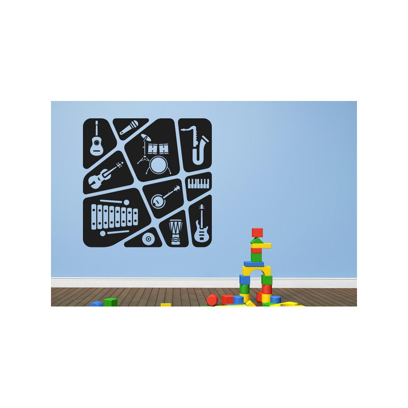 Entertainment Wall Decal, Black