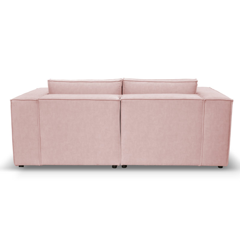 Natan 3 Seater Corner Sofa , Pink