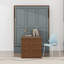 Lit escamotable en bois avec bureau-301931588