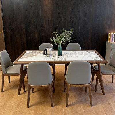 Rectangular luxury dining table