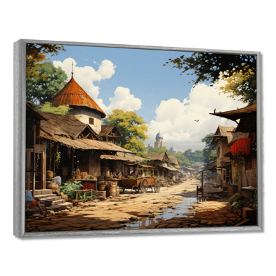«African Market Bazar», reproduction d'art sur toile