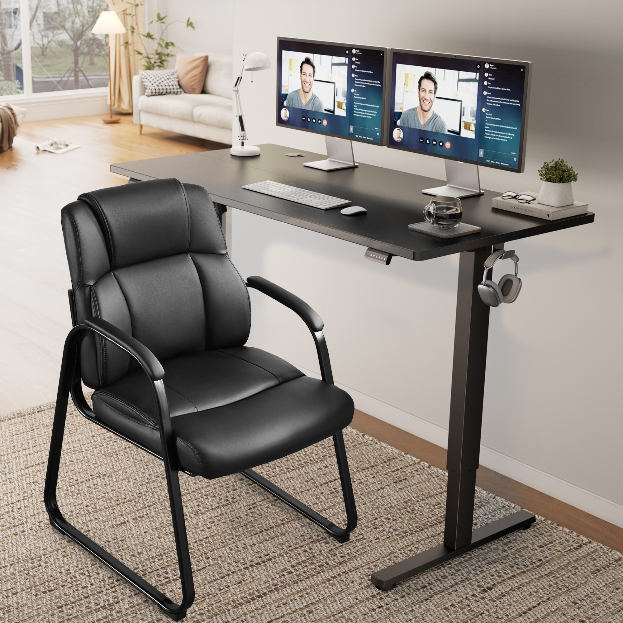 Standing Desk Office Depot Home Office Chairs White Leather Desk