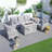 Alseepa 5 - Person Patio Conversation Set with Cushions