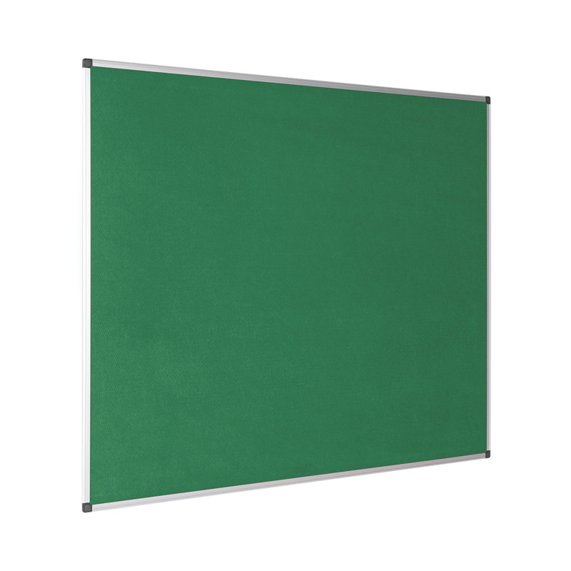 Maya Felt Wall Mounted Bulletin Board, 120cm H x 150cm L x 1.5cm D, Green