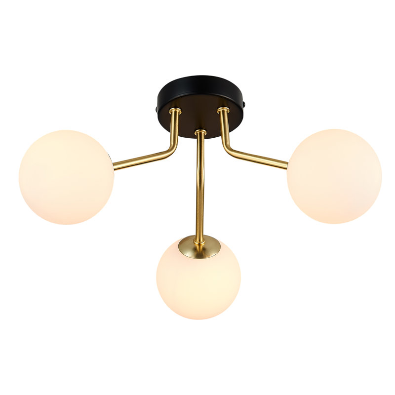 Baudette Glass Flush Mount