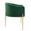Chaises d'appoint performance en velours capitonné Savour-1940475300