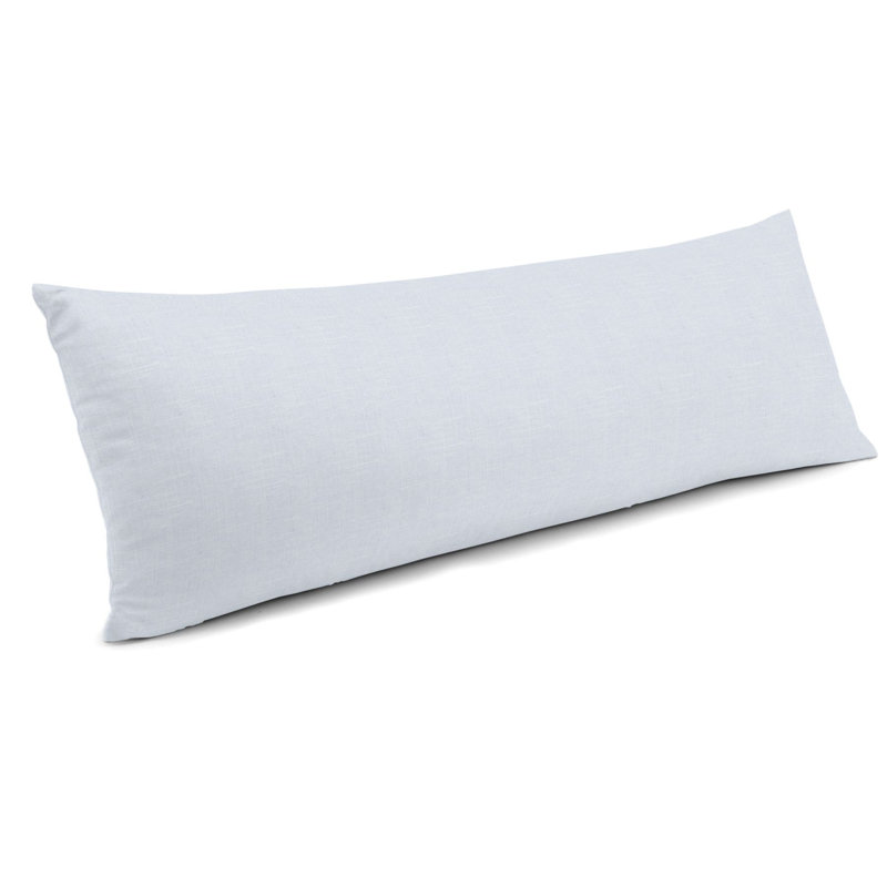 Reversible Throw Pillow, 14" x 36", Pastel Blue