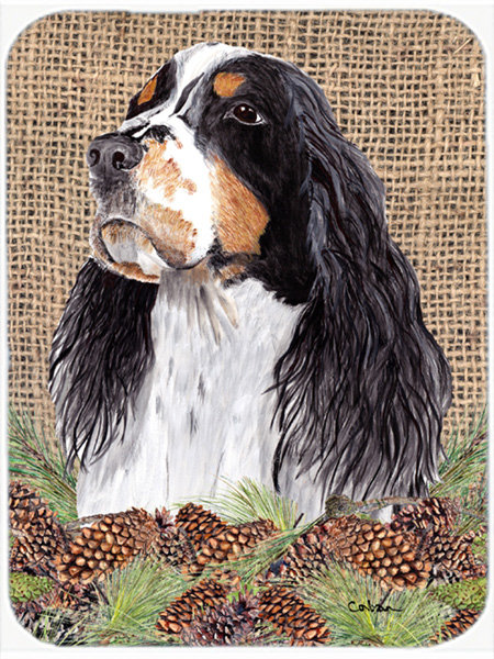 Caroline's Treasures Springer Spaniel Glass Cutting Board
